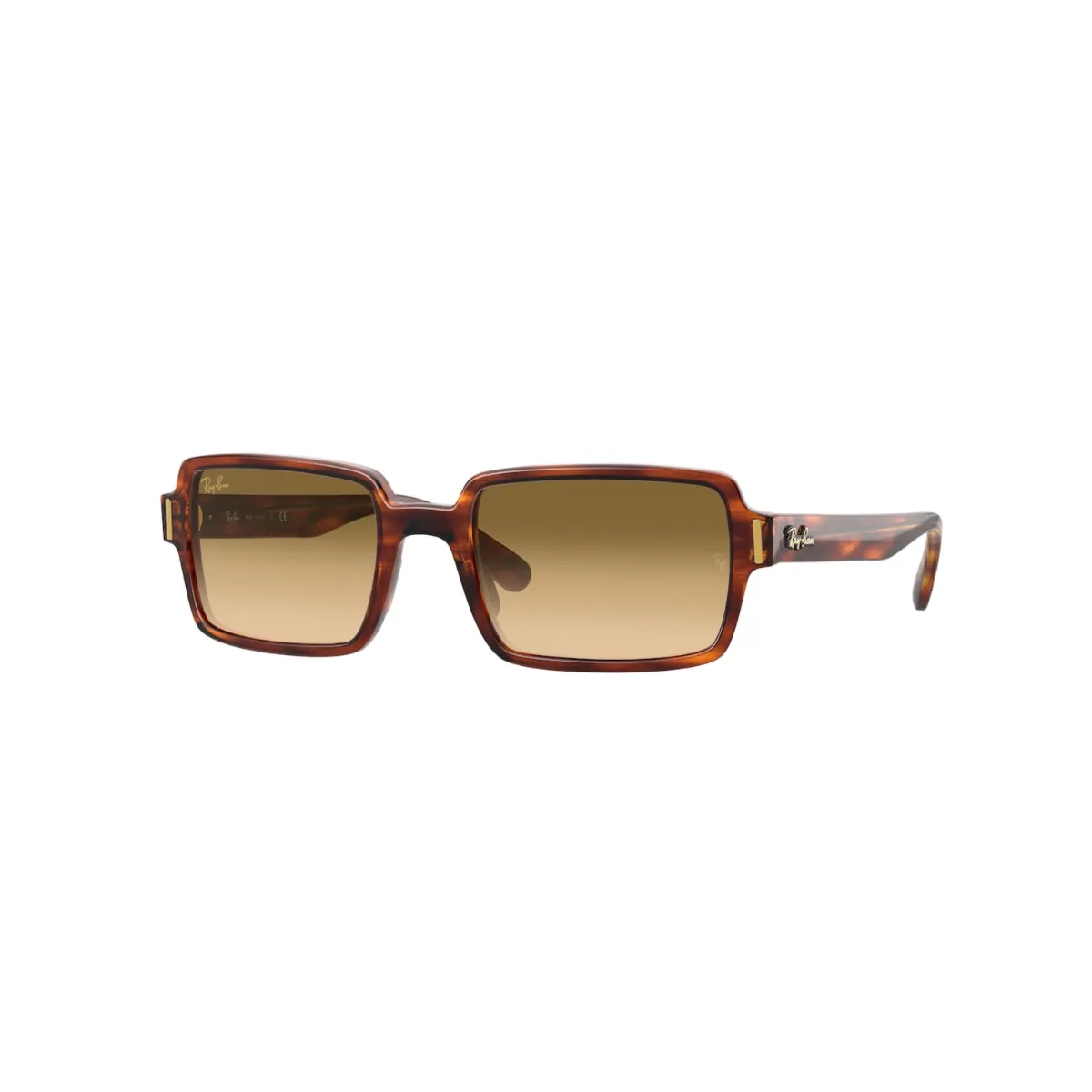 Óculos de Sol Ray-Ban Benji 0RB2189 954/5152 Acetato Marrom Mesclado com lentes na cor Marrom
