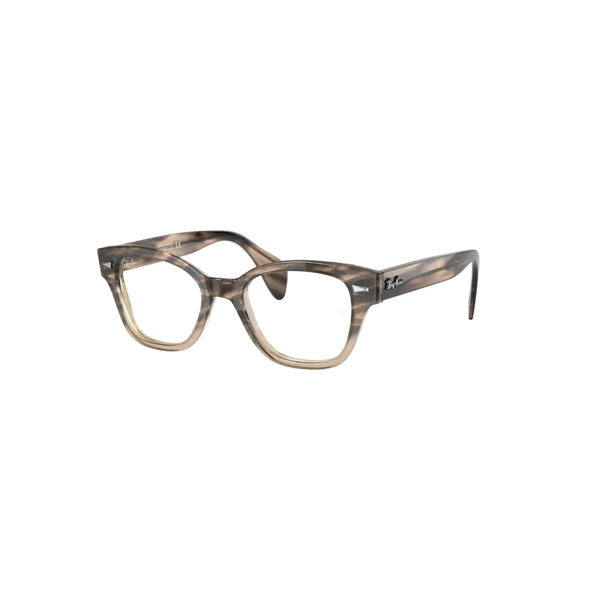 Óculos de Grau Ray-Ban 0RX0880 8107 49 Acetato Marrom Mesclado