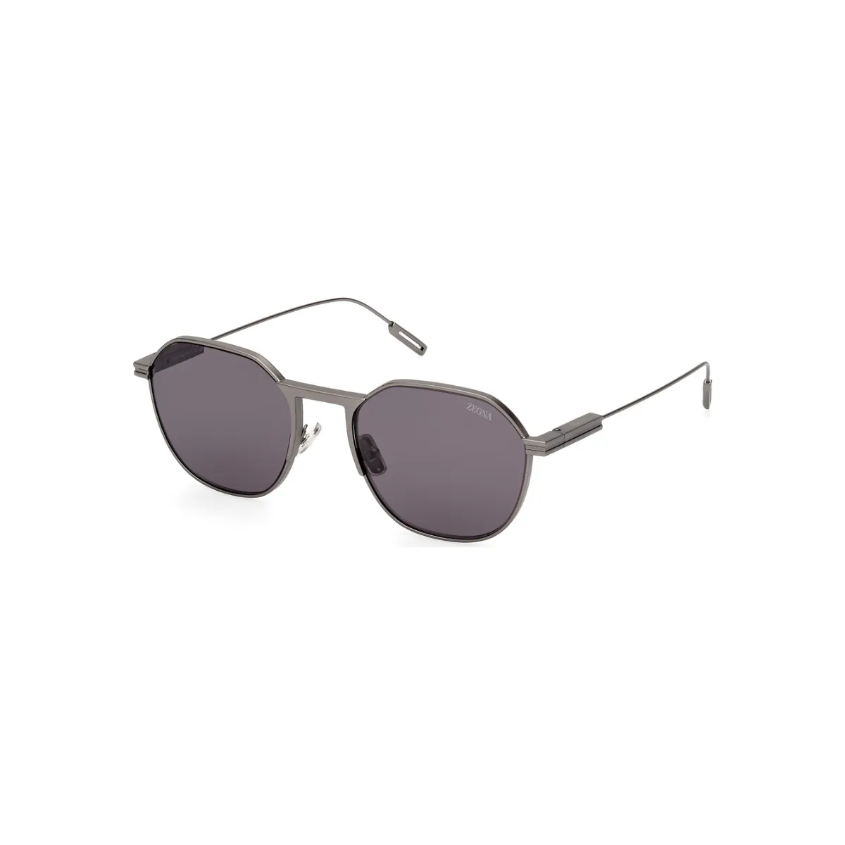 Óculos de Sol Ermenegildo Zegna EZ0234_5509A Metal Grafite com lentes na cor Fumê