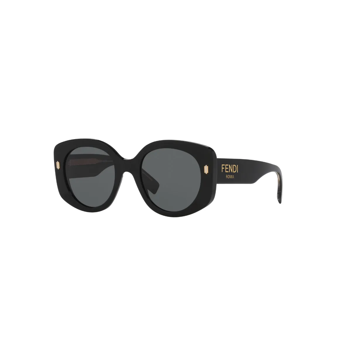 Óculos de Sol Fendi FE40137I_5101A Acetato Preto com lentes na cor Cinza