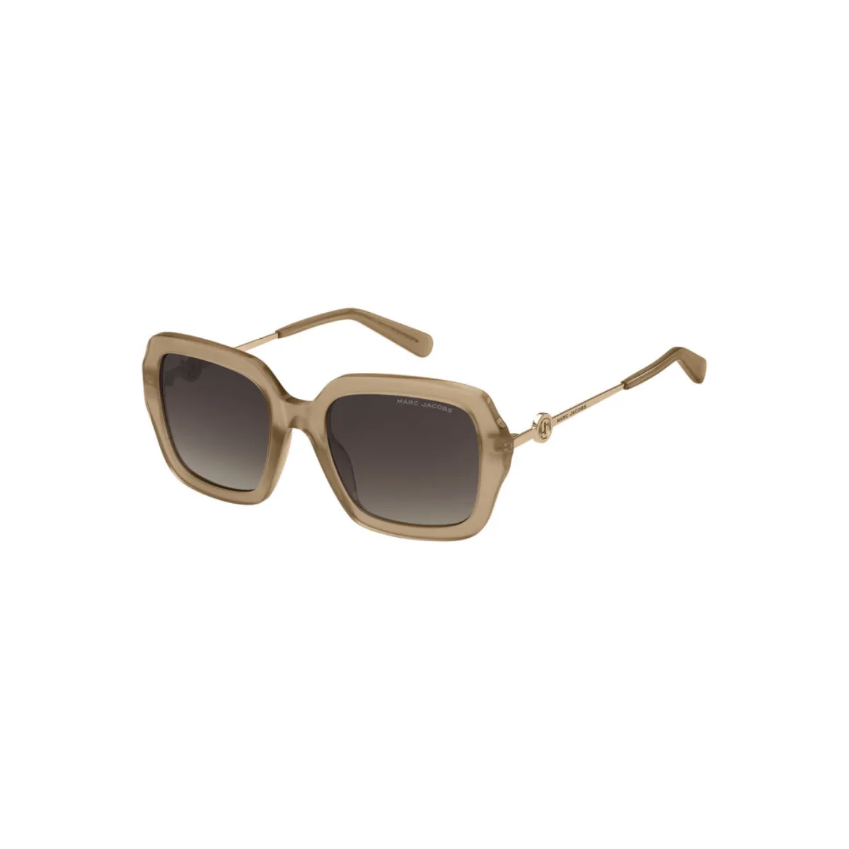 Óculos de Sol Marc Jacobs MARC 652/S 10A 54HA S Acetato Bega com lentes na cor Marrom