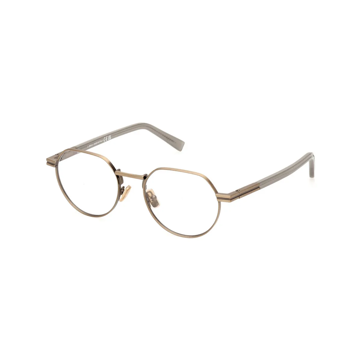 Óculos de Grau Ermenegildo Zegna EZ5286_51041 Dourado Envelhecido Fosco