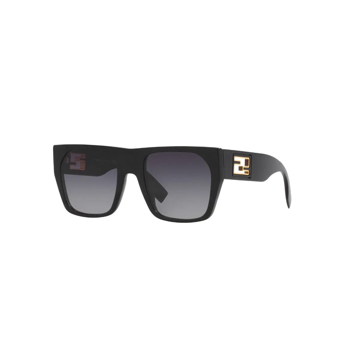 Óculos de Sol Fendi FE40124I_5401B Acetato Preto com lentes na cor Cinza