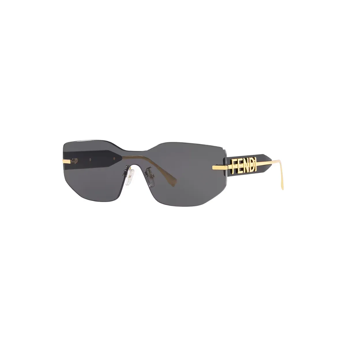 Óculos de Sol Fendi FE40066U_0030A Metal Dourado com lentes na cor Fumê