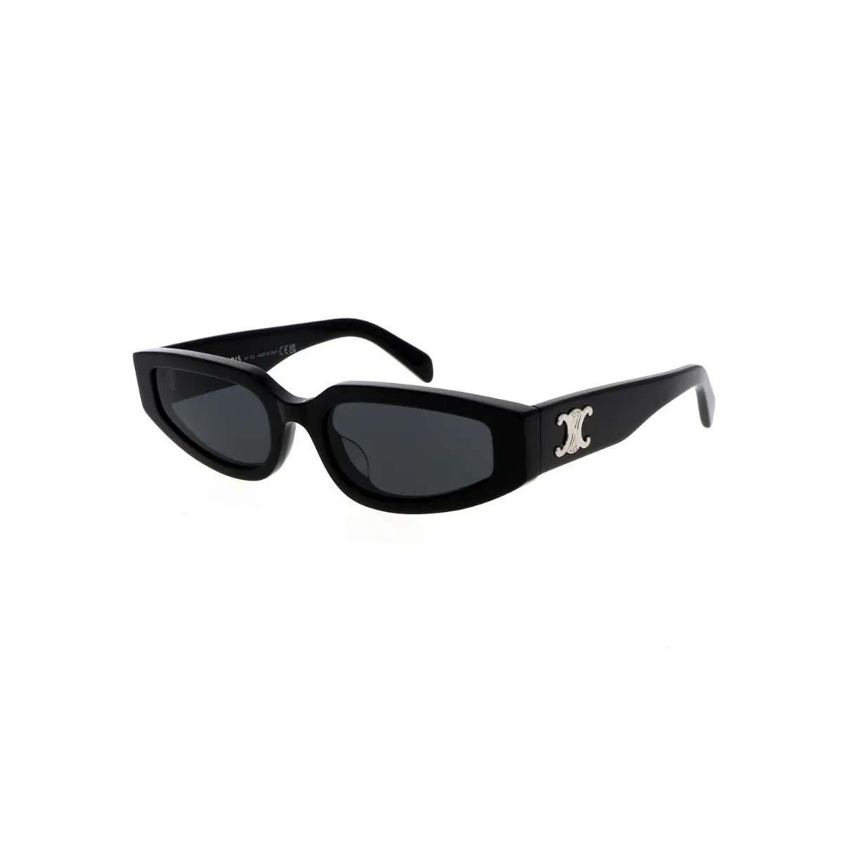 Óculos de Sol Celine Triomphe CL40269U_5401A Acetato Preto com lentes na cor Cinza