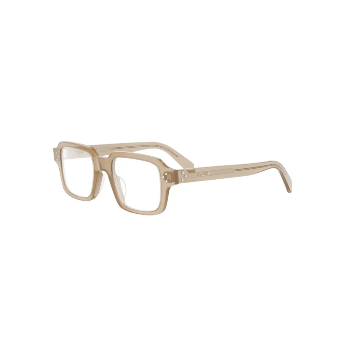 Óculos de Grau Celine CL50144U_49045 Acetato Bege Transparente