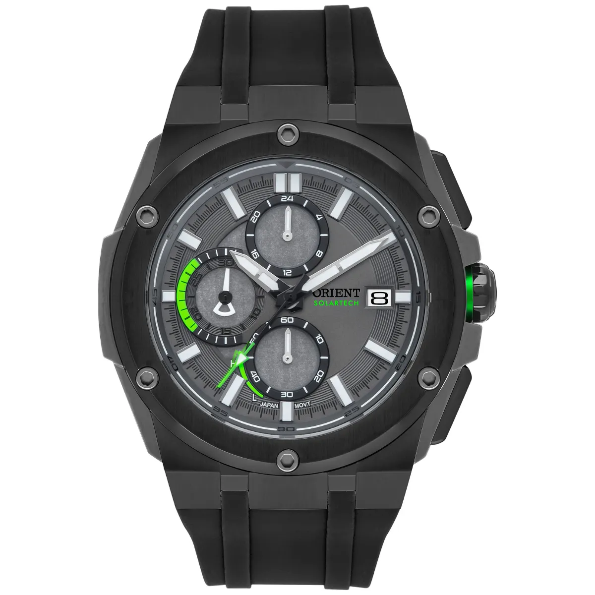 Relógio Orient SolarTech Cronógrafo - MTSPC015 G1PX Cinza