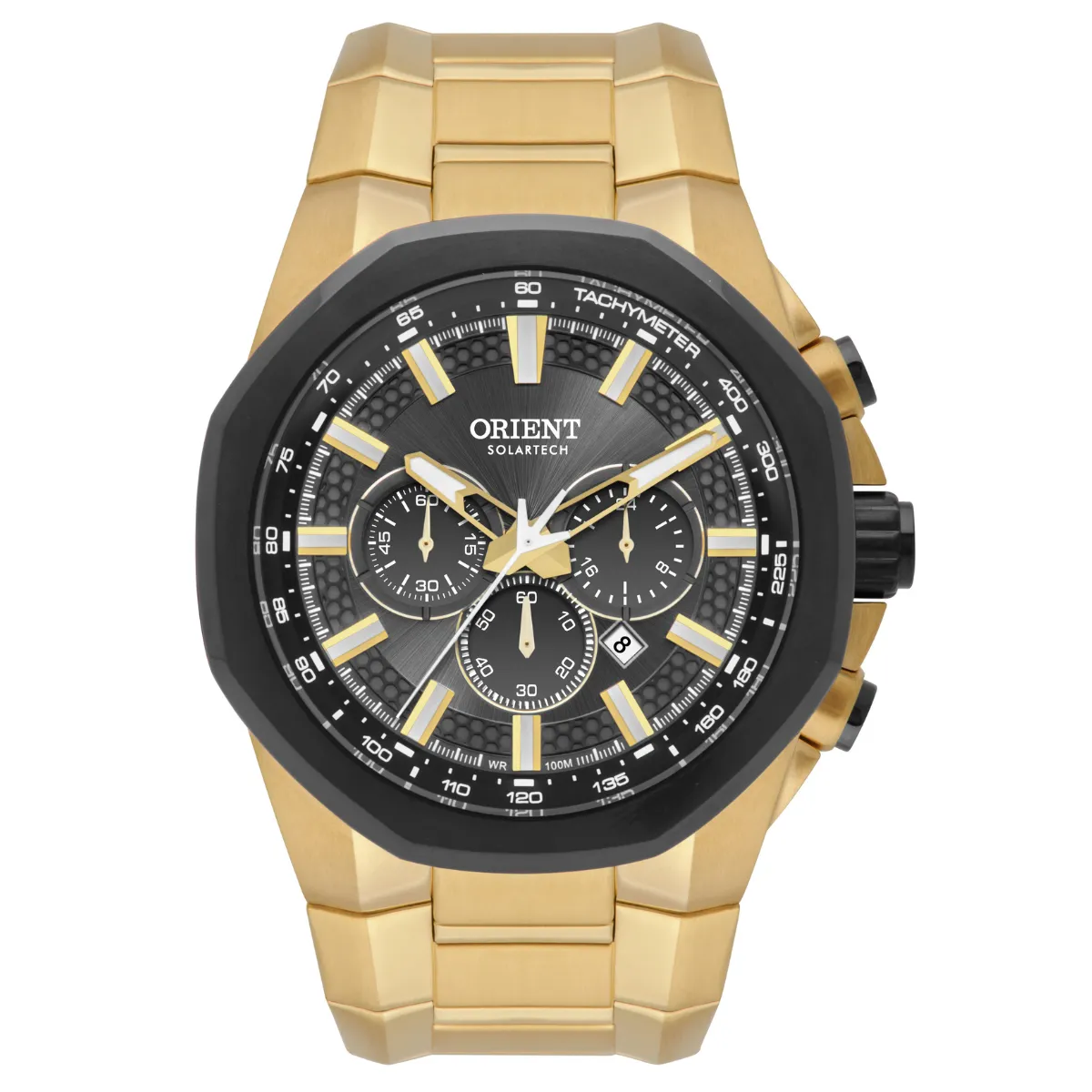 Relógio Orient XL SolarTech Cronógrafo - MGSSC058 G1KX Preto