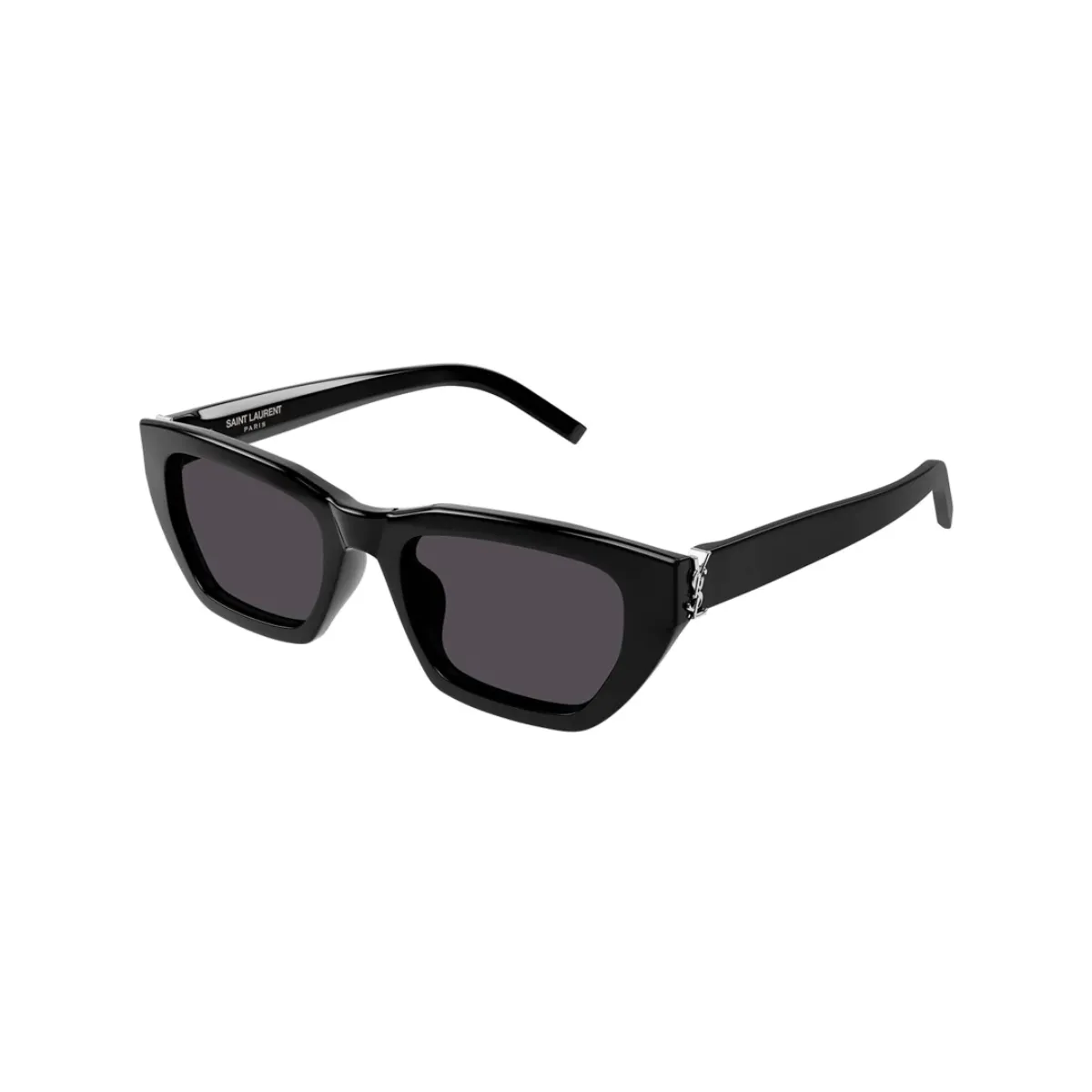 Óculos de Sol Saint Laurent SL M127/F-001 53 Acetato Preto com lentes na cor Fumê
