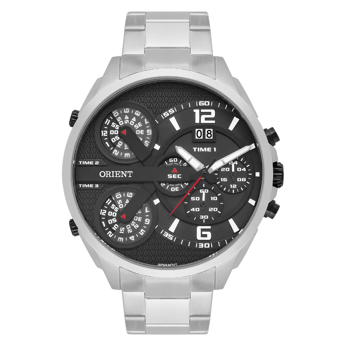 Relógio Orient XL Cronógrafo Masculino - MBSST006 P2SX Preto