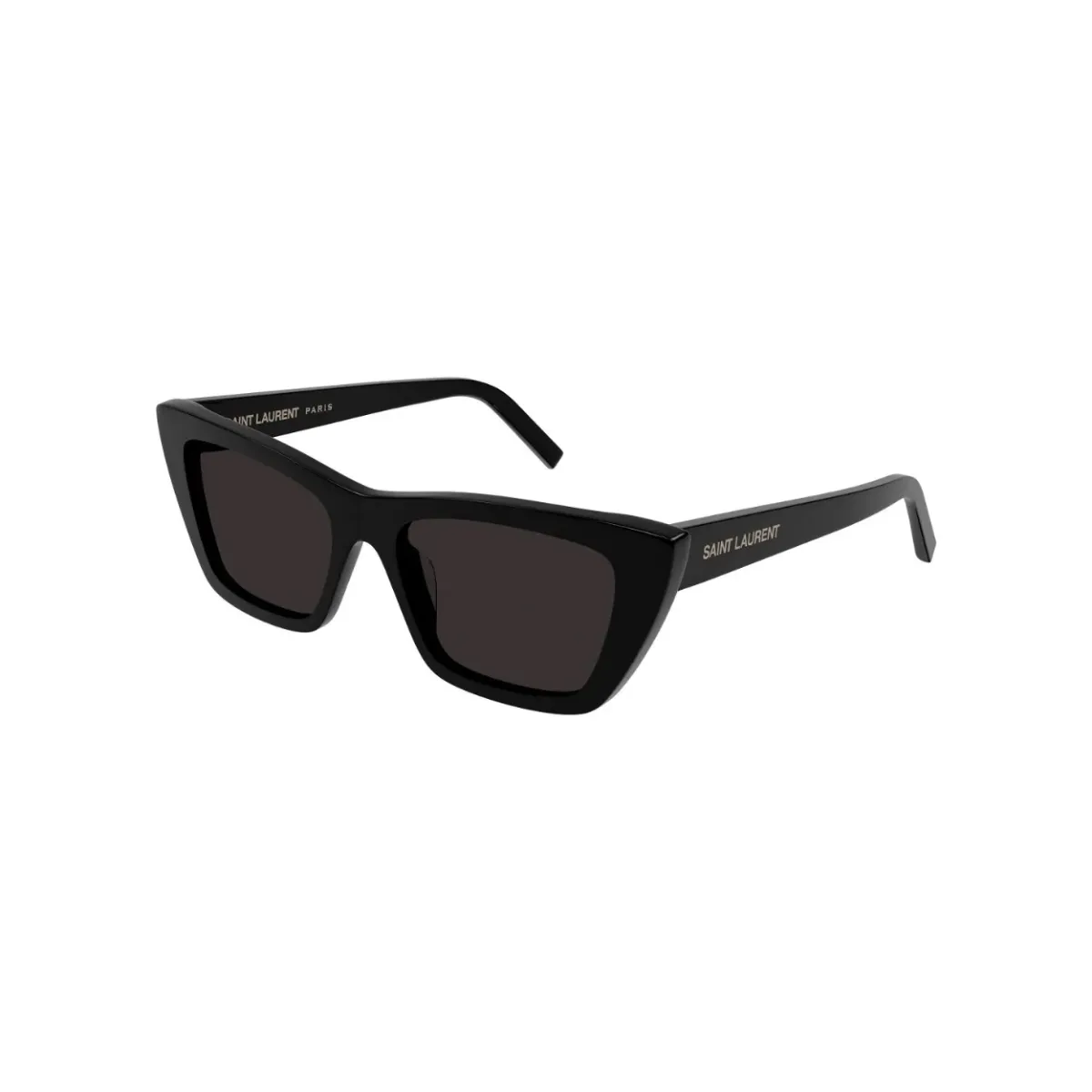 Óculos de Sol Saint Laurent SL 276 MICA-032 55 Acetato Preto com lentes na cor Cinza