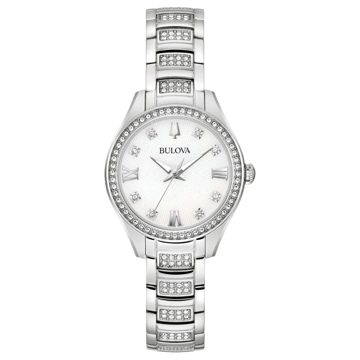 Relógio Bulova Crystal Feminino - 96L311 Branco
