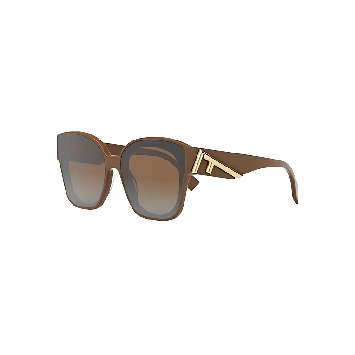 Óculos de Sol Fendi FE40098F_6550F Acetato Marrom