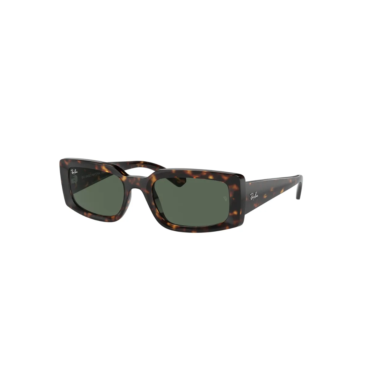 Óculos de Sol Ray-Ban Kiliane 0RB4395 135971 54 Acetato Marrom Mesclado com lentes na cor Verde Escuro