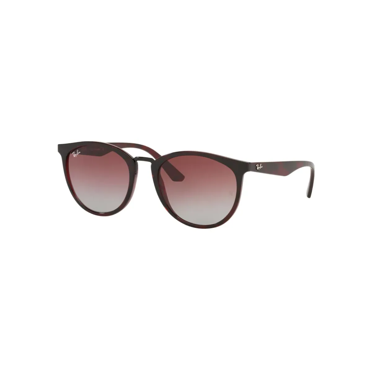 Óculos de Sol Ray-Ban 0RB4358L 65533655 Acetato Vermelho Mesclado com lentes na cor Vinho