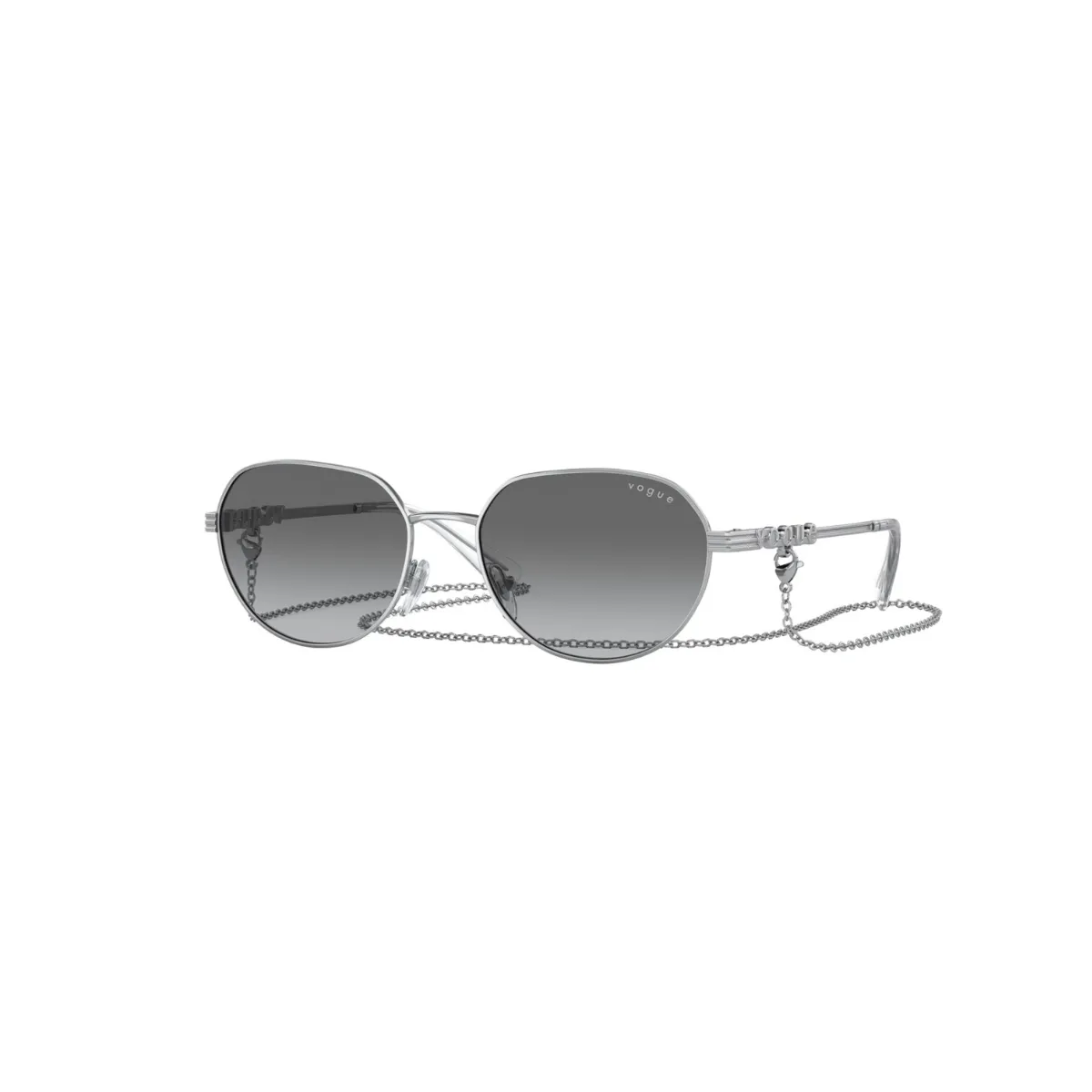 Óculos de Sol Vogue 0VO4254S 323/1153 Metal Prata com lentes na cor Cinza