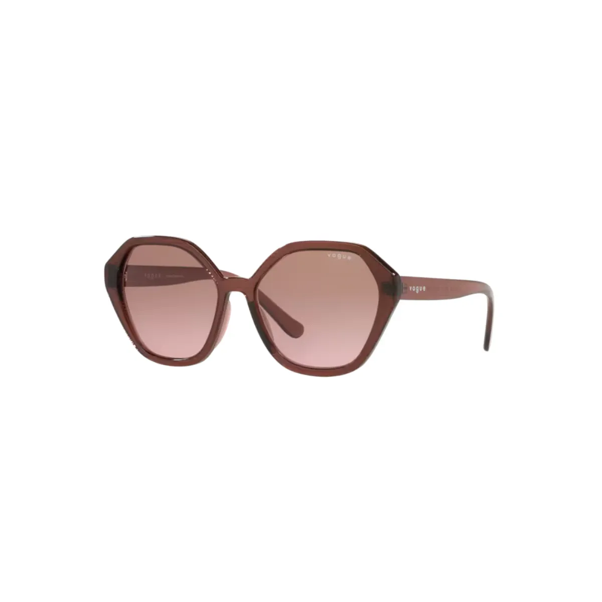 Óculos de Sol Vogue 0VO5341SL 29811457 Acetato Marrom Transparente com lentes na cor Rosa