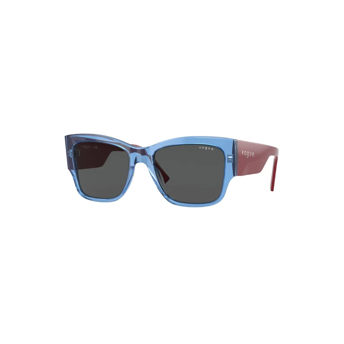 Óculos de Sol Vogue 0VO5462S 29518754 Acetato Azul Transparente com lentes na cor Cinza Escuro