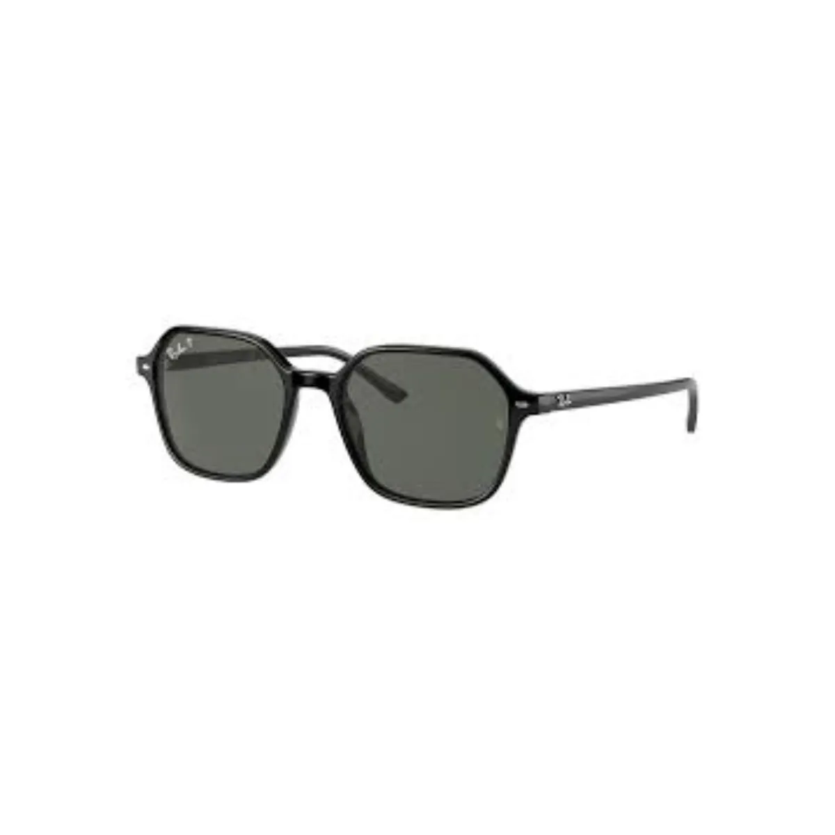 Óculos de Sol Ray-Ban John 0RB2194 901/5853 Acetato Preto com lentes na cor Verde