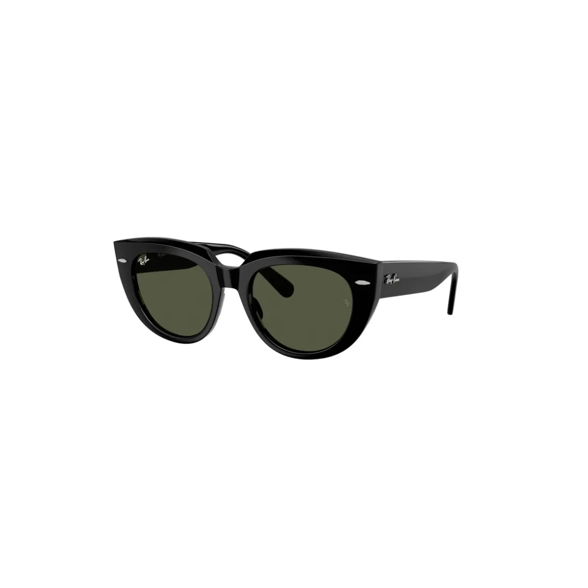 Óculos de Sol Ray-Ban Doreen 0RB2286 901/3152 Propionato Preto com lentes na cor Verde