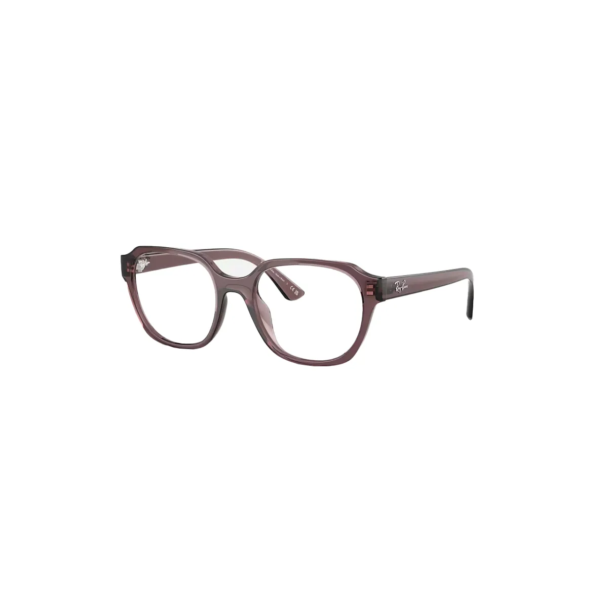 Óculos de Grau Ray-Ban 0RX7251L 8408 52 Acetato Marrom Transparente