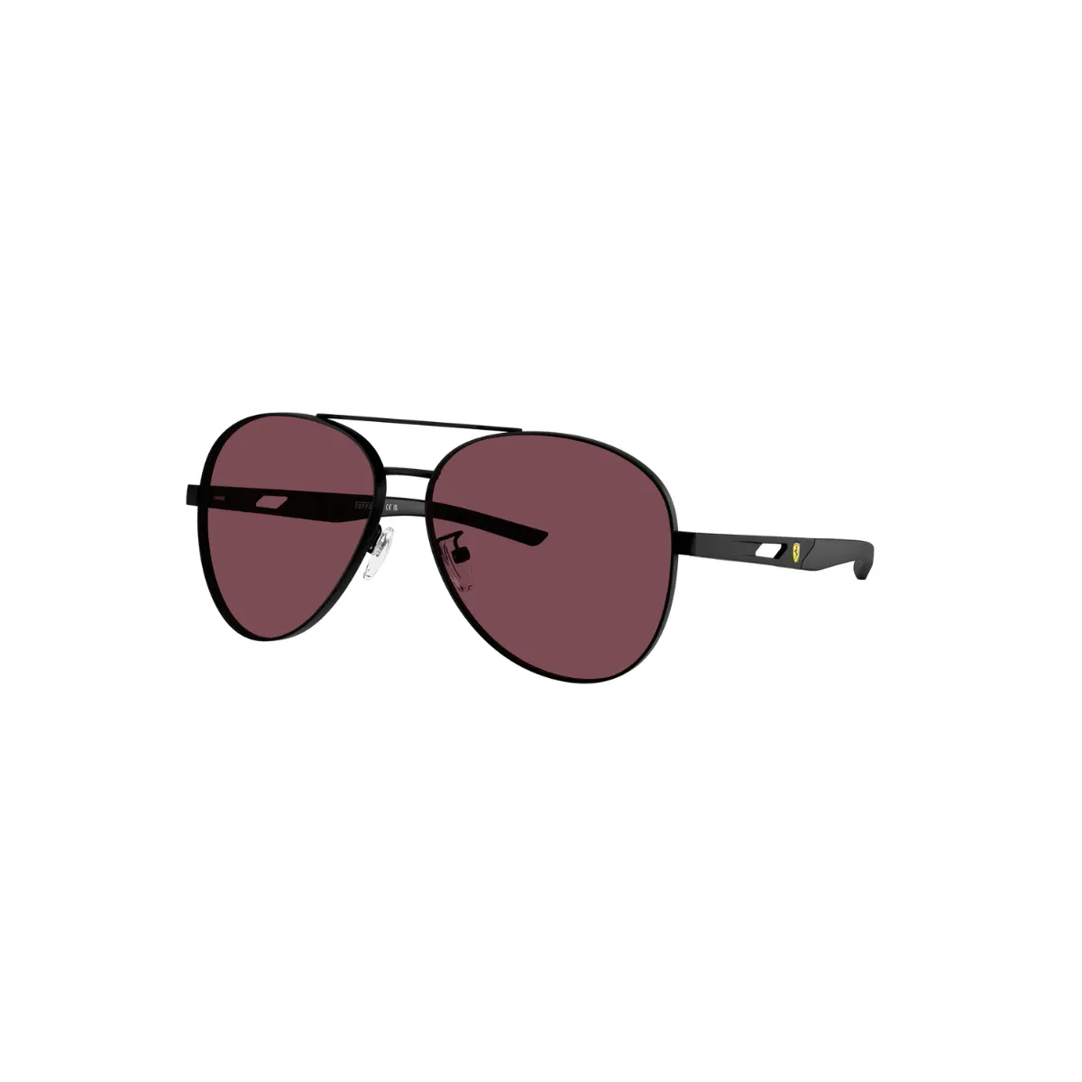 Óculos de Sol Scuderia Ferrari 0FZ5002D 101/1E60 Metal Preto Fosco com lentes na cor Vinho