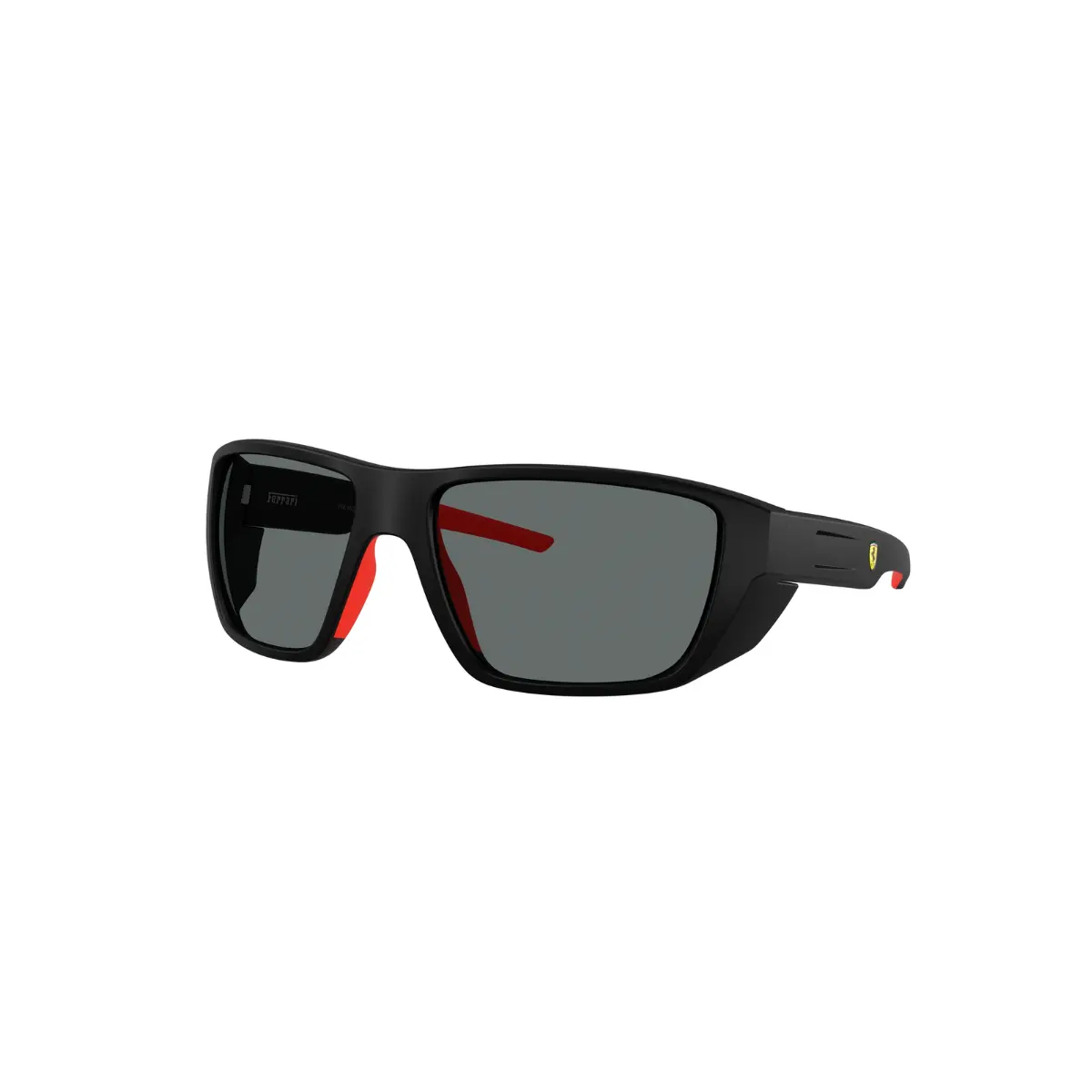 Óculos de Sol Scuderia Ferrari 0FZ6012U 504/8161 Acetato Preto com lentes na cor Cinza