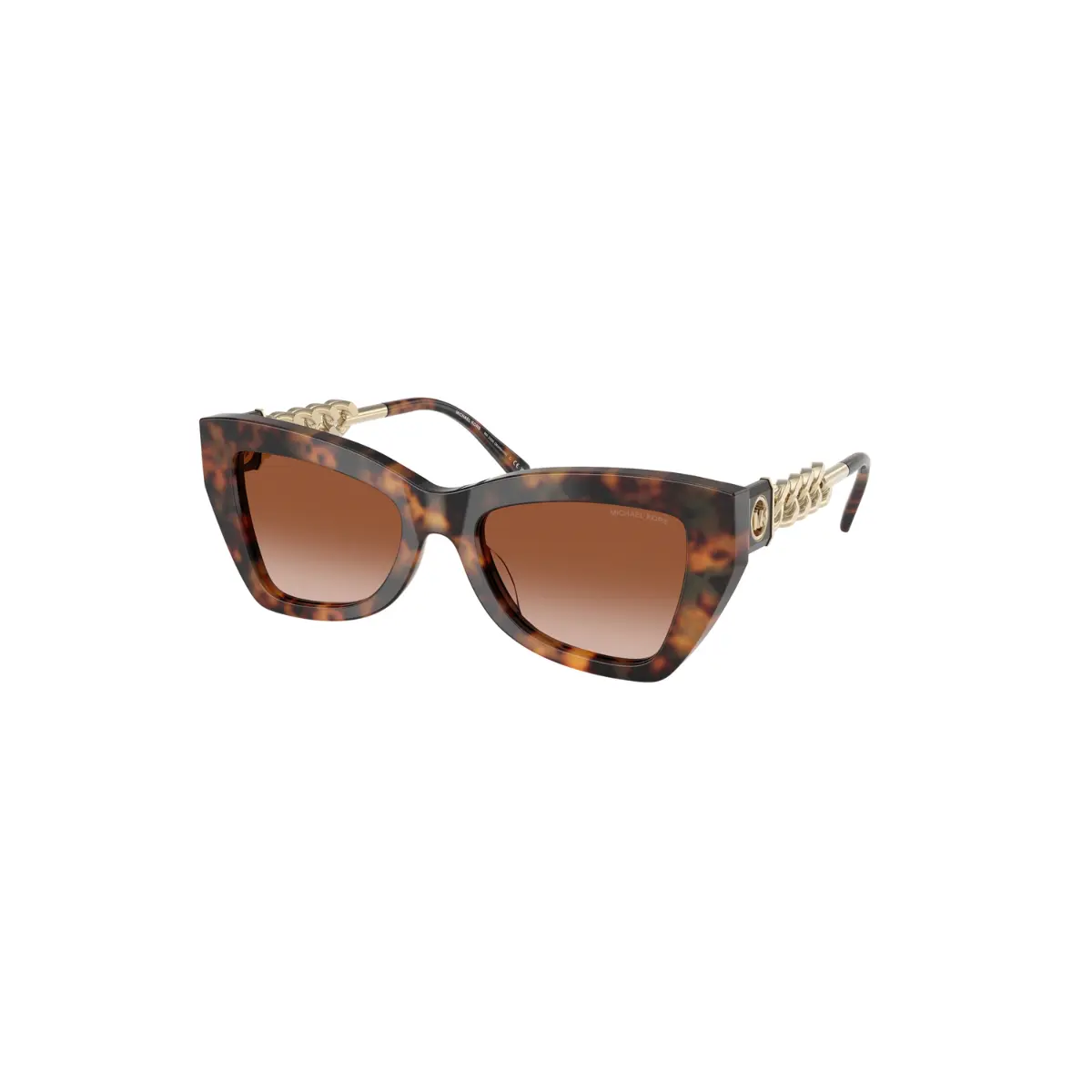 Óculos de Sol Michael Kors 0MK2205 39043B52 Acetato Marrom Mesclado com lentes na cor Marrom Degradê