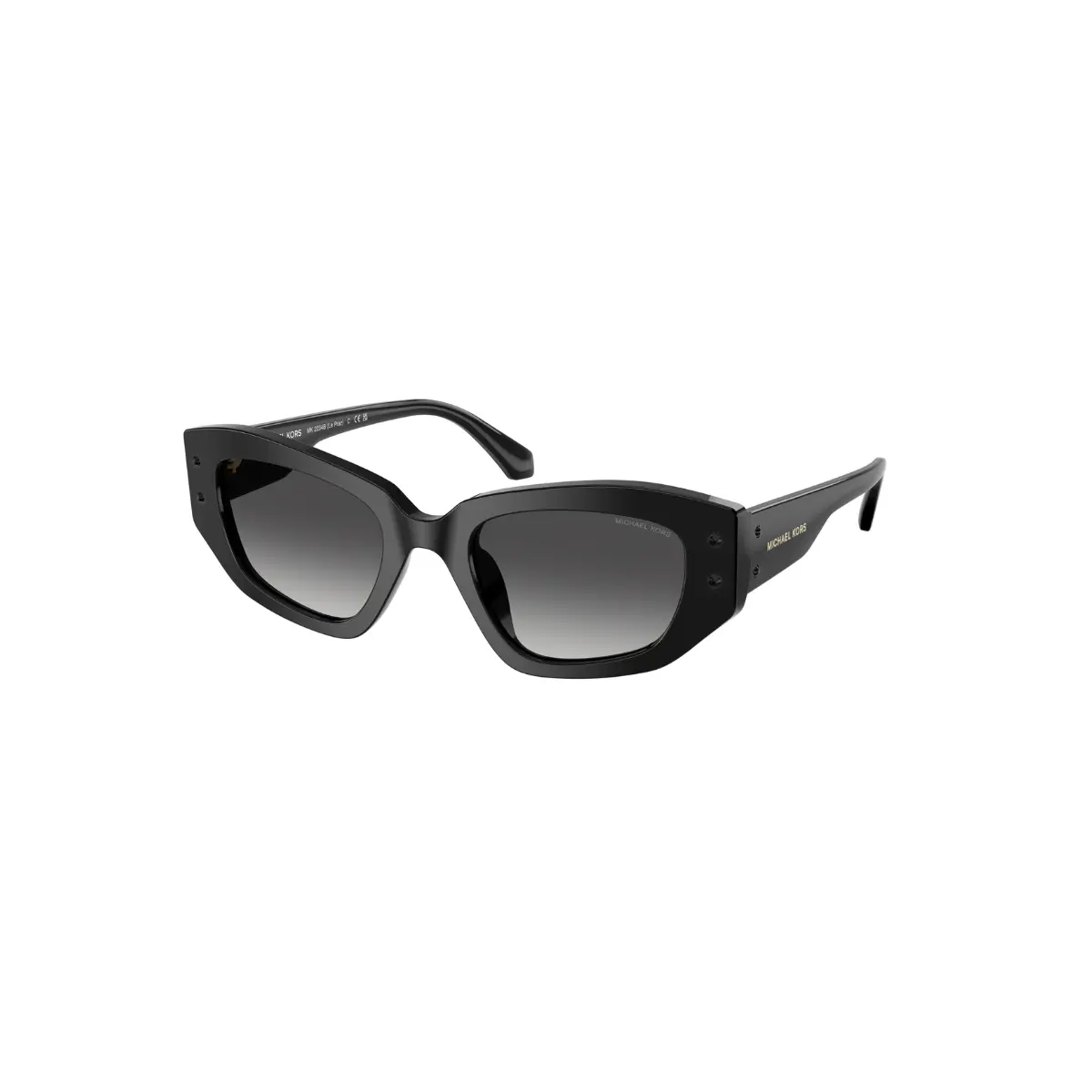 Óculos de Sol Michael Kors 0MK2234B 30058G50 Acetato Preto com lentes na cor Cinza Degradê