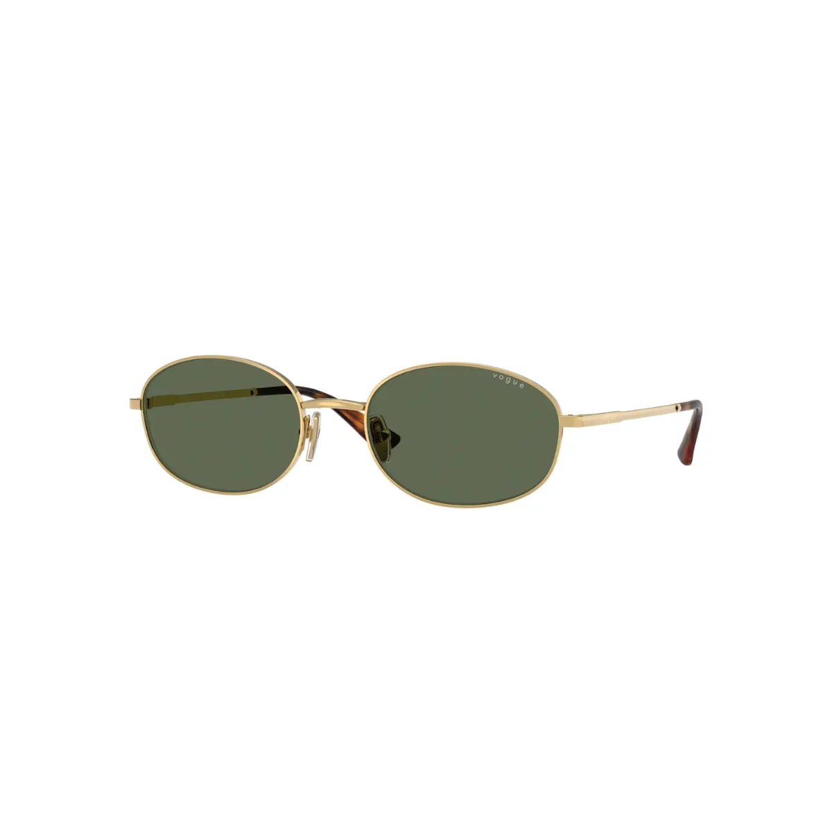 Óculos de Sol Vogue 0VO4323S 280/7156 Metal Dourado com lentes na cor Verde
