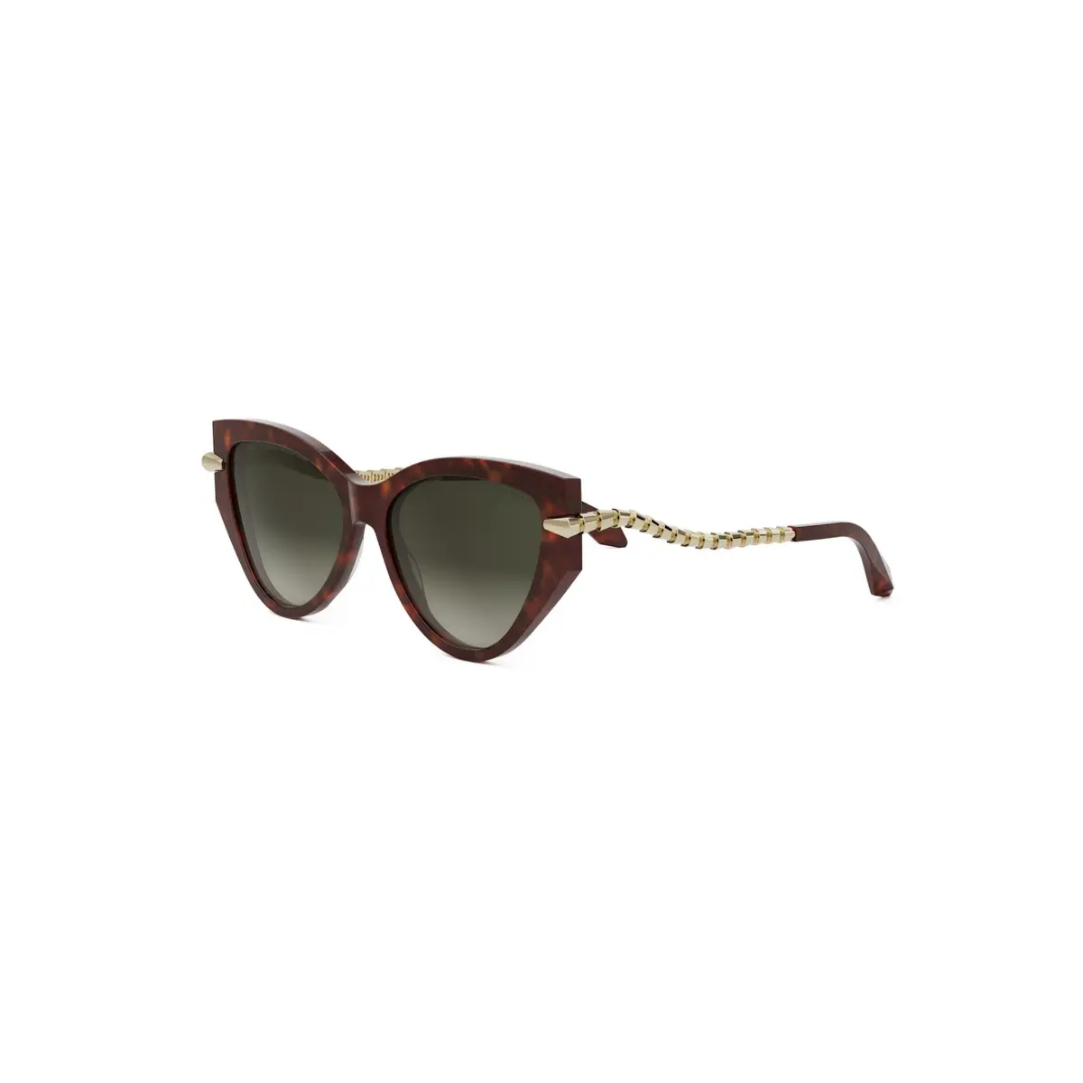 Óculos de Sol Bvlgari BV40001I_5654F Acetato Marrom Mesclado