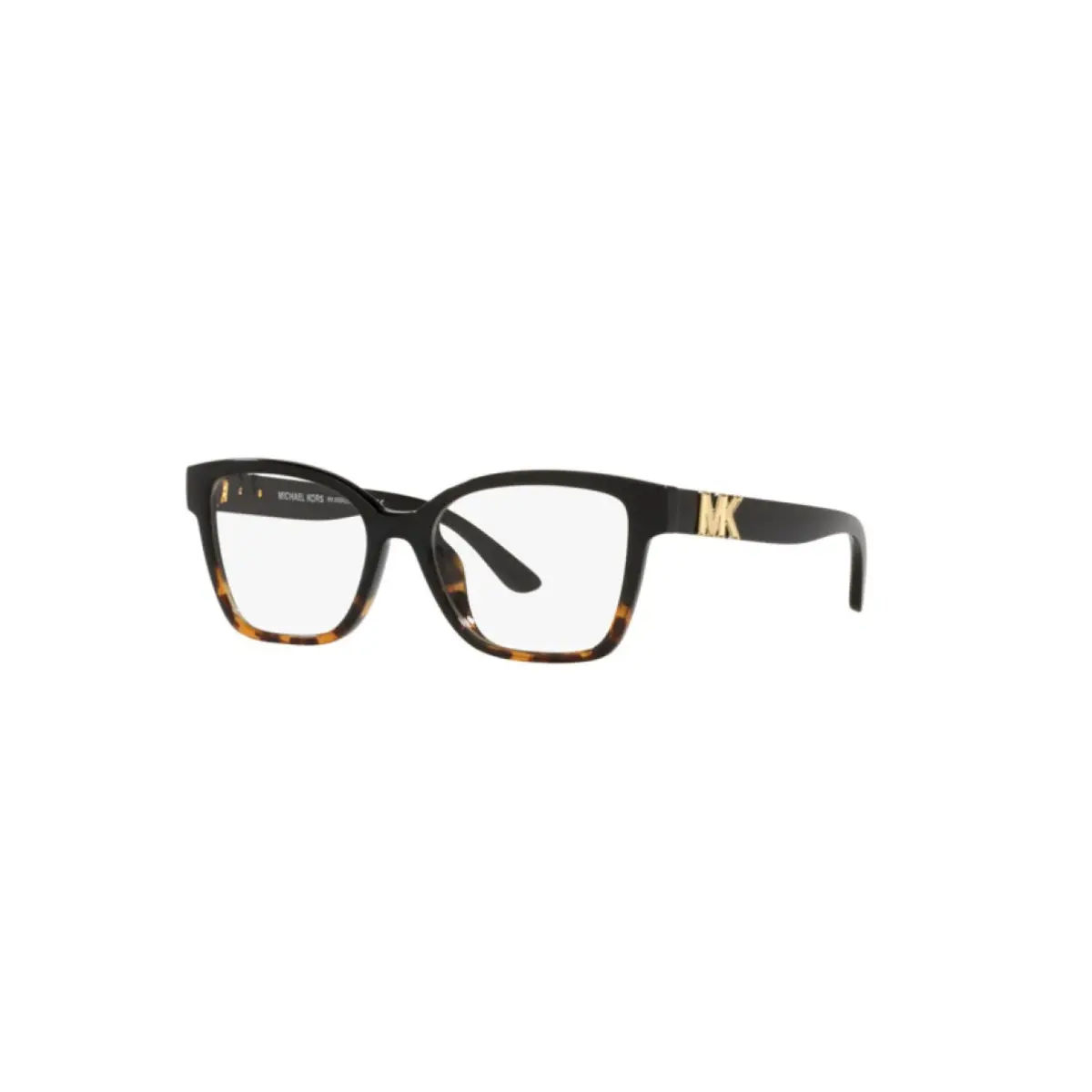 Óculos de Grau Michael Kors 0MK4094U 3912 55 Acetato Preto e Marrom Mesclado
