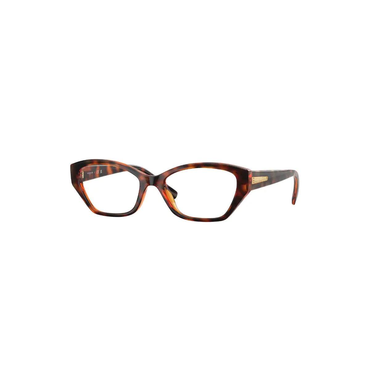 Óculos de Grau Vogue 0VO5608 W656 53 Nylon Marrom Mesclado