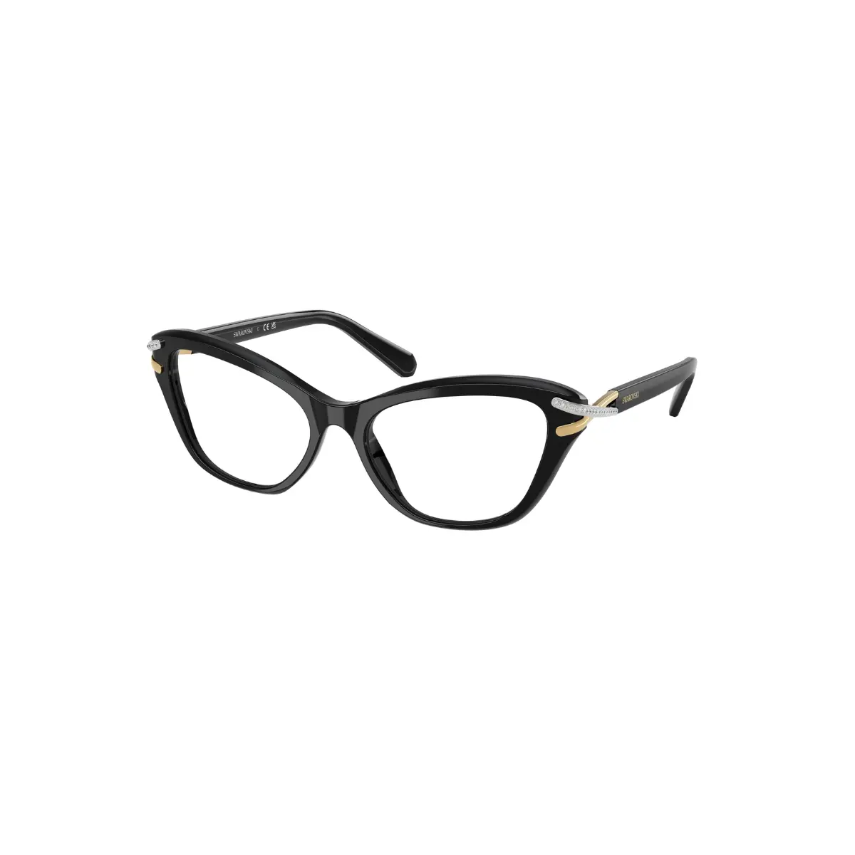 Óculos de Grau Swarovski 0SK2031 1001 55 Acetato Preto