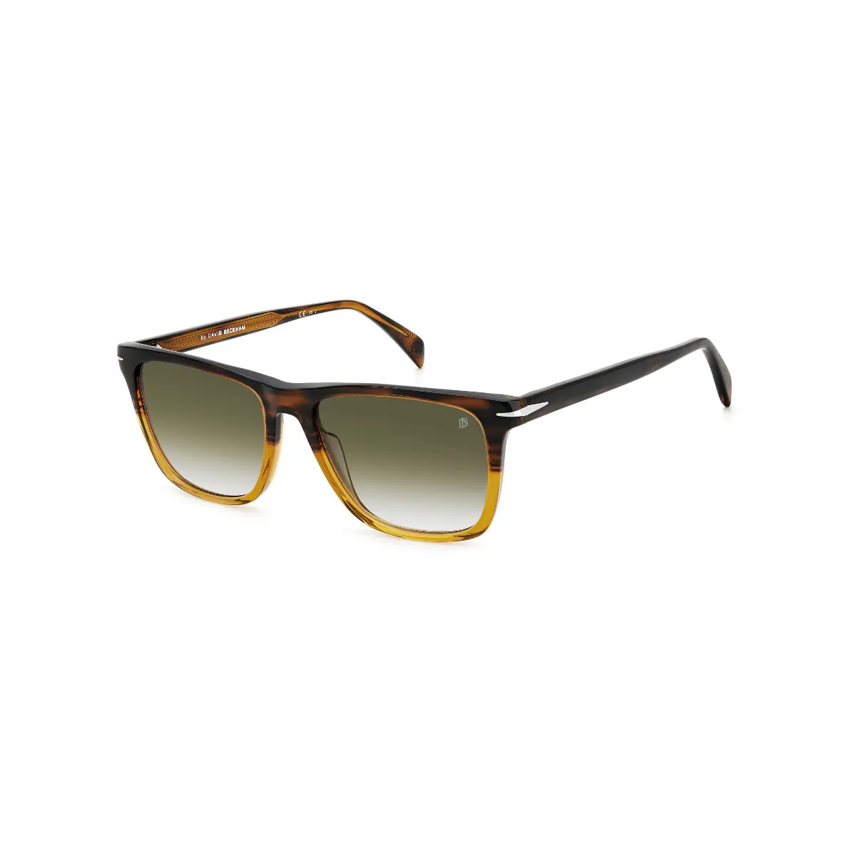 Óculos de Sol David Beckham DB 1092/S WGW 559K S Acetato Marrom com lentes na cor Verde