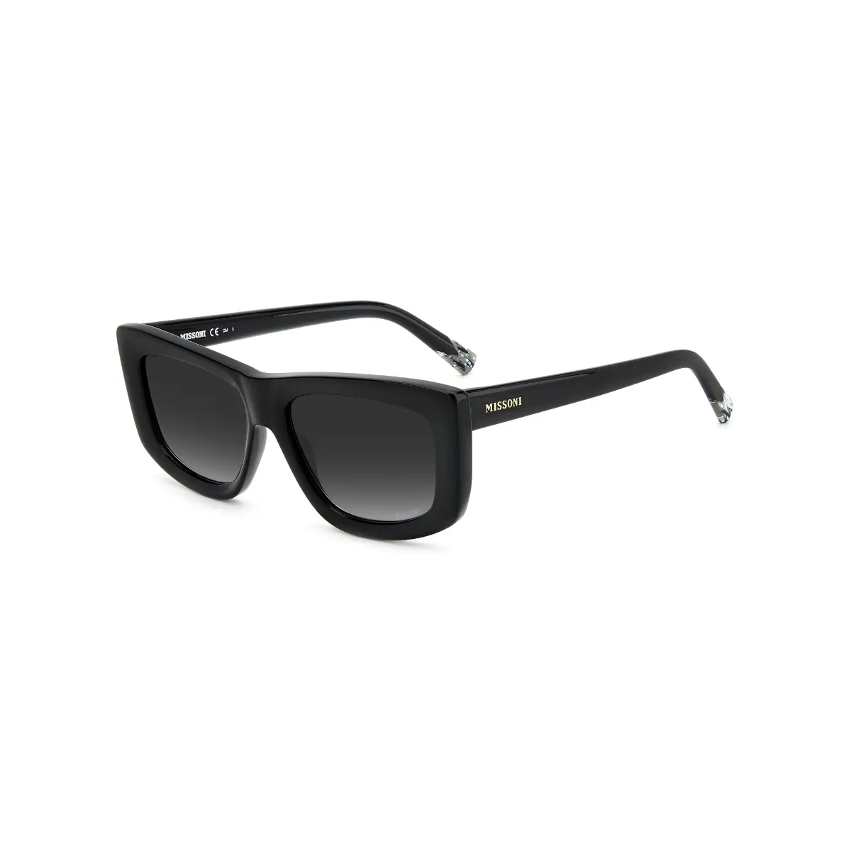 Óculos de Sol Missoni MIS 0111/S 807 569O S Acetato Preto com lentes na cor Cinza Escuro