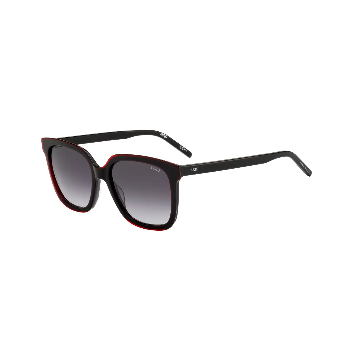 Óculos de Sol Hugo Boss HG 1051/S OIT 549O Acetato Preto com lentes na cor Cinza Degradê