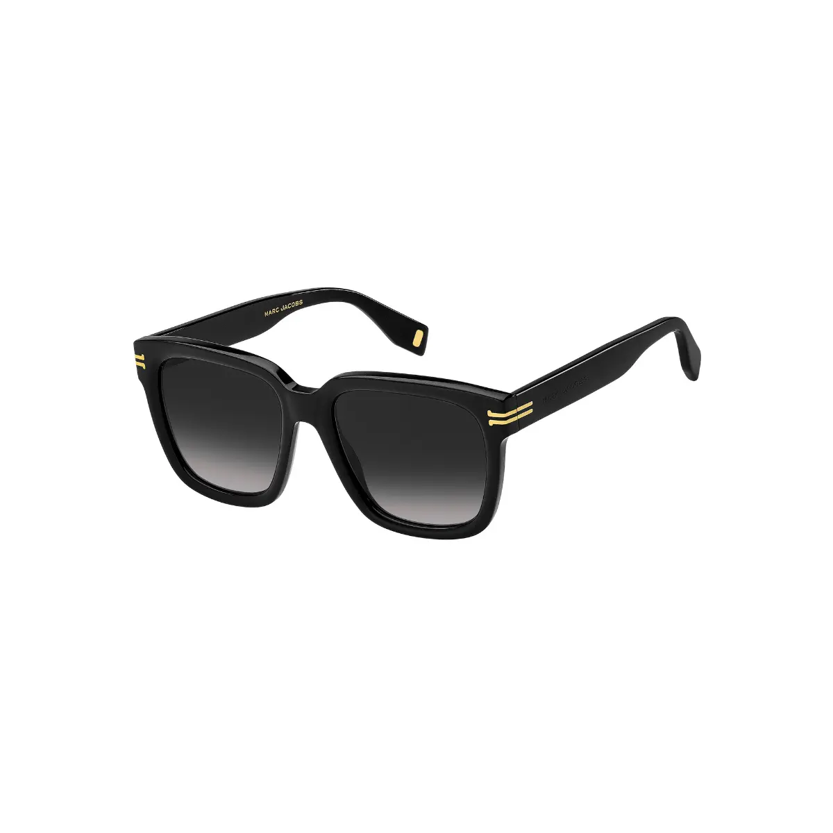 Óculos de Sol Marc Jacobs MJ 1035/S RHL 539O Acetato Preto com lentes na cor Cinza