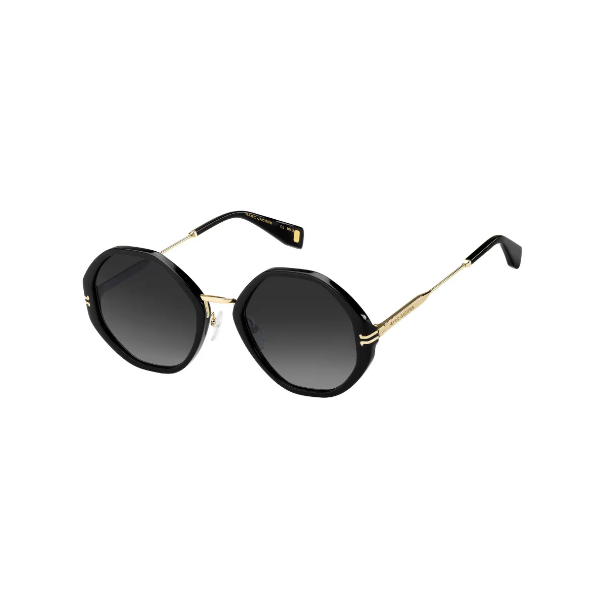 Óculos de Sol Marc Jacobs MJ 1003/S 807 549O Acetato Preto com lentes na cor Cinza Degradê