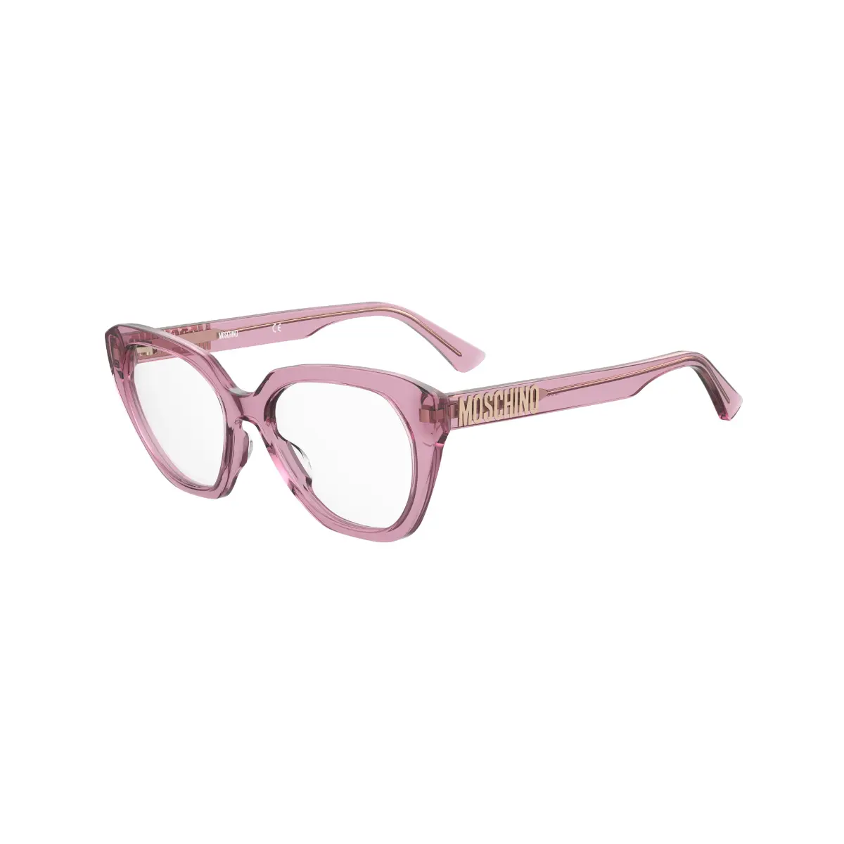 Óculos de Grau Moschino MOS628 MU1 5117 R Acetato Rosa Transparente
