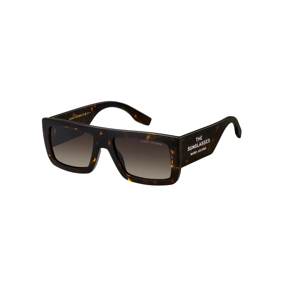 Óculos de Sol Marc Jacobs MARC 775/S 086 53HA Acetato Marrom Mesclado com lentes na cor Marrom