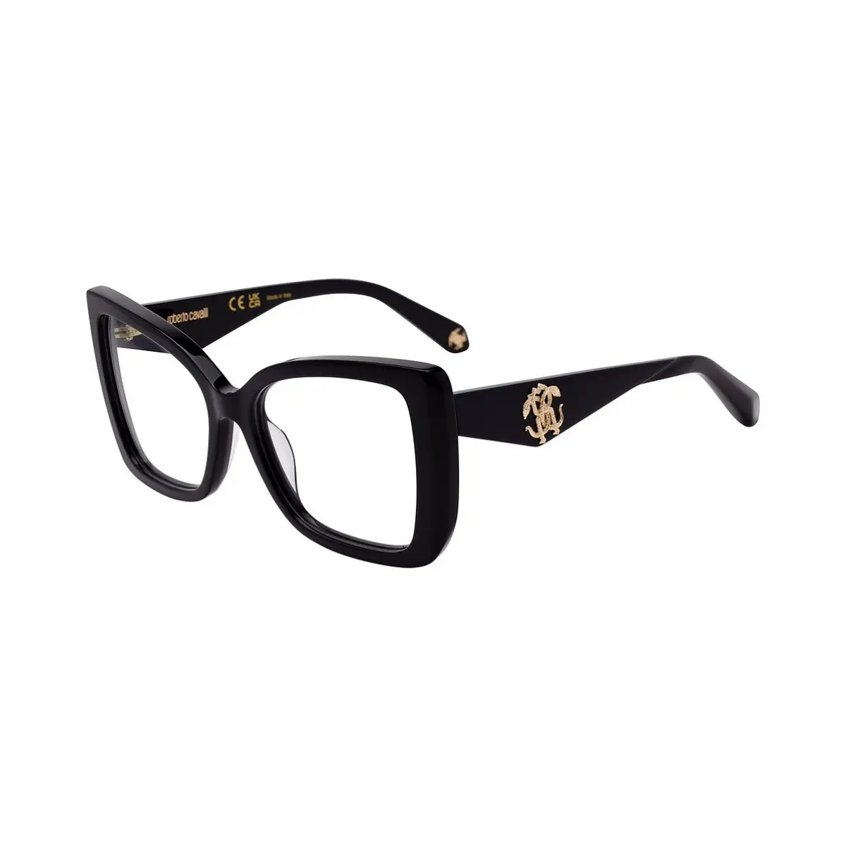 Óculos de Grau Roberto Cavalli VRC111 540700 Acetato Preto