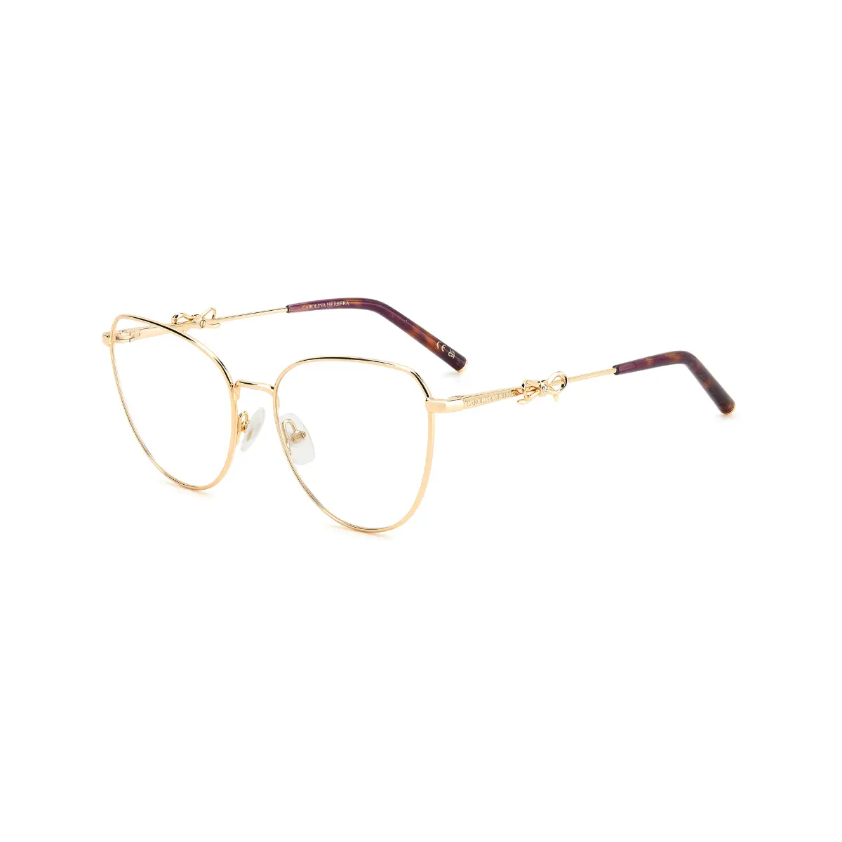 Óculos de Grau Carolina Herrera HER 0220 S9E 5617 Metal Dourado