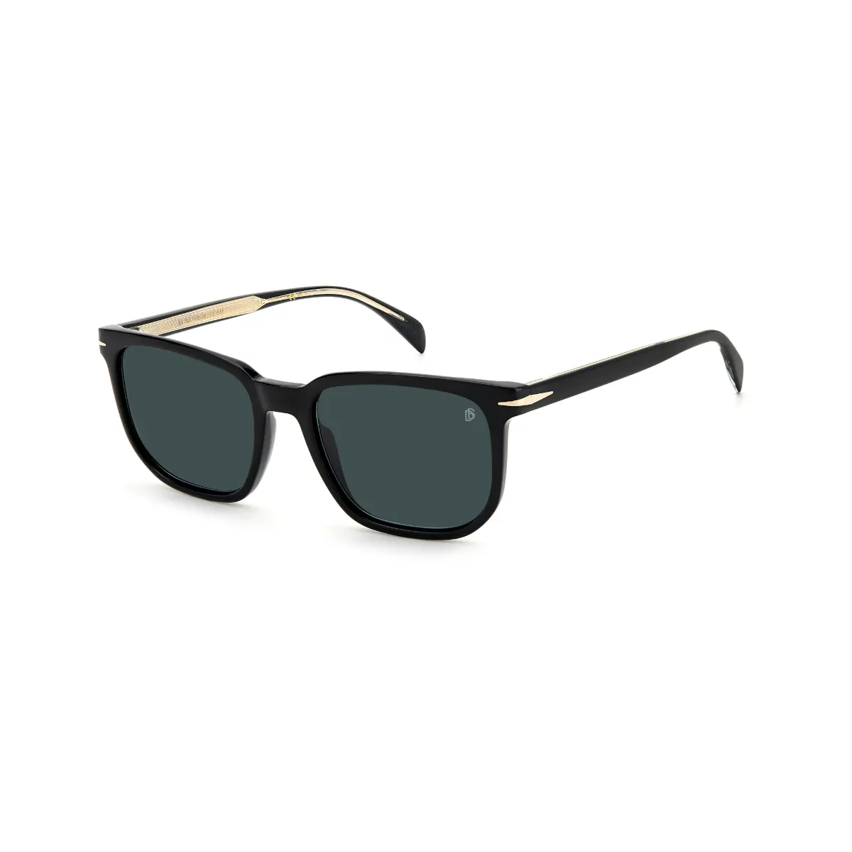Óculos de Sol David Beckham DB 1076/S 807 54KU S Acetato Preto com lentes na cor Azul