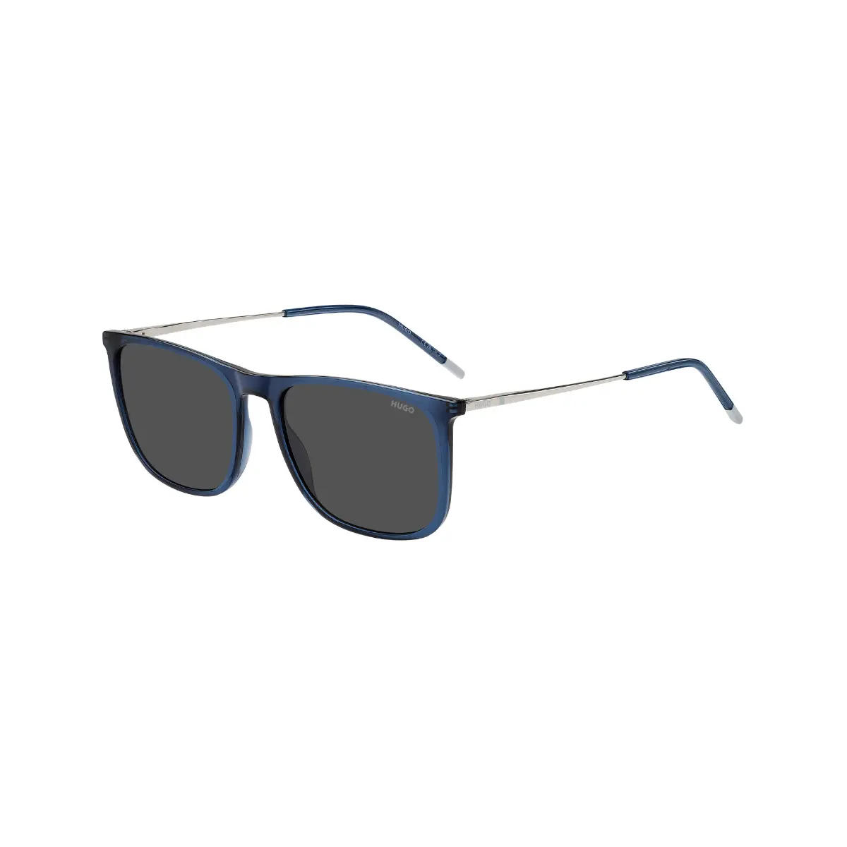 Óculos de Sol Hugo Boss HG 1319/S ECJ 57IR Poliamida Azul com lentes na cor Cinza