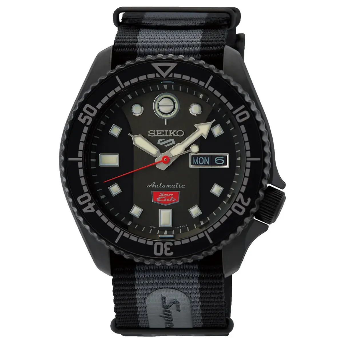 Relógio Seiko 5 Sports Automático Edição Limitada Super Cub Honda - SRPJ75B1 PGPG EL