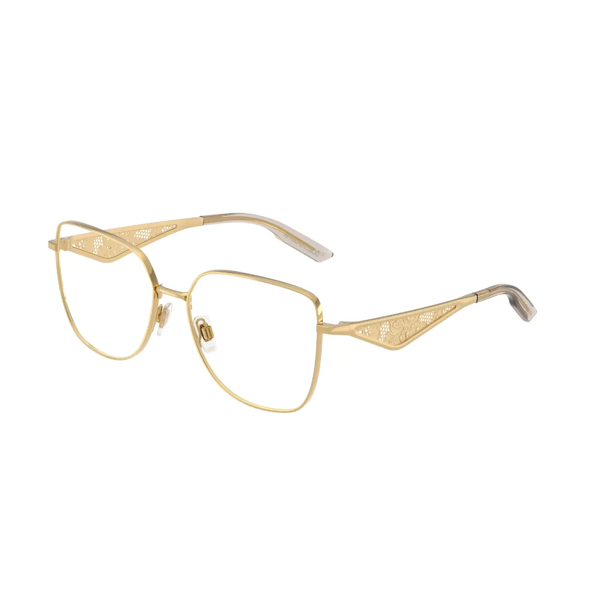 Óculos de Grau Dolce & Gabbana 0DG1358 1366 56 Metal Dourado