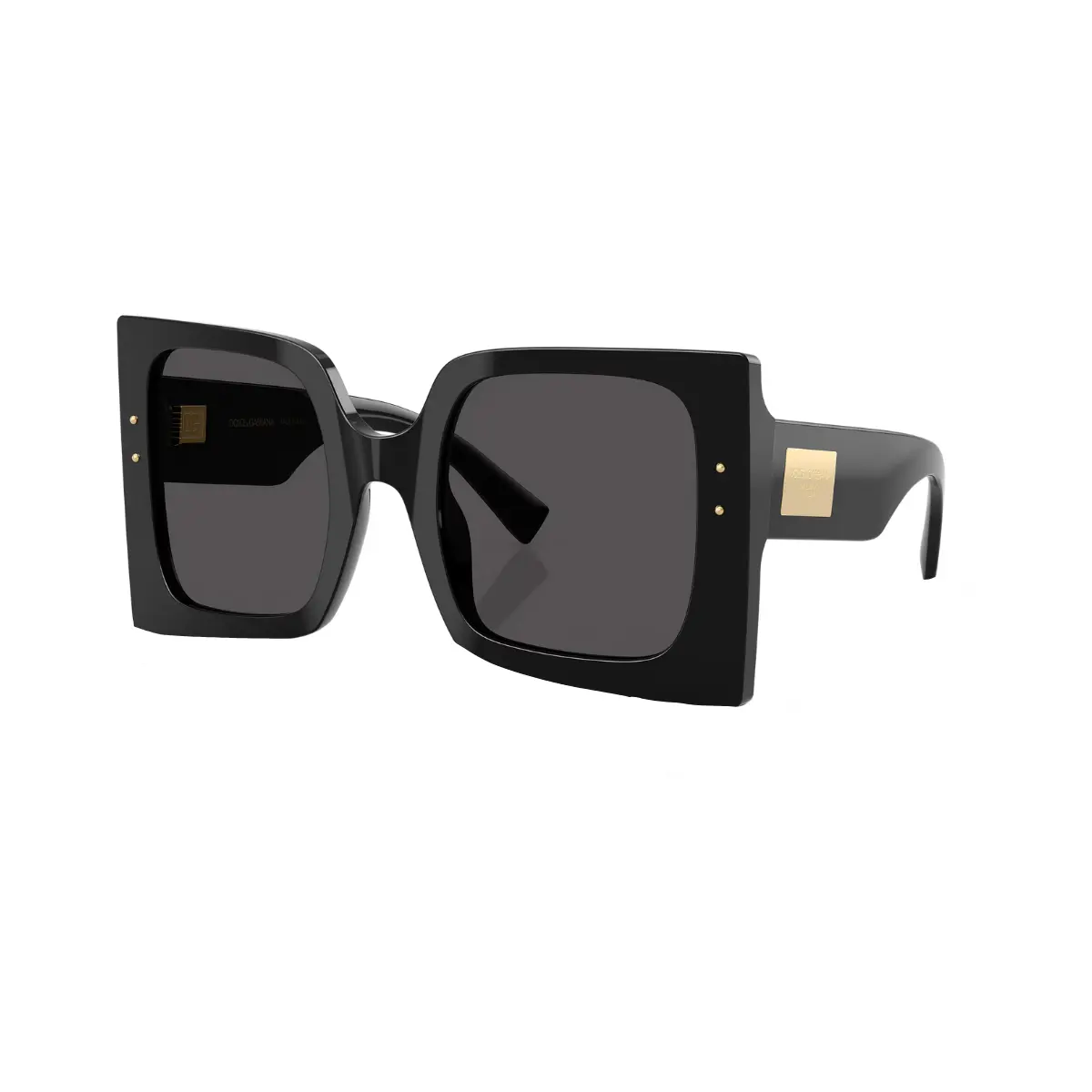 Óculos de Sol Dolce Gabbana 0DG4490 501/8753 Acetato Preto com lentes na cor Cinza