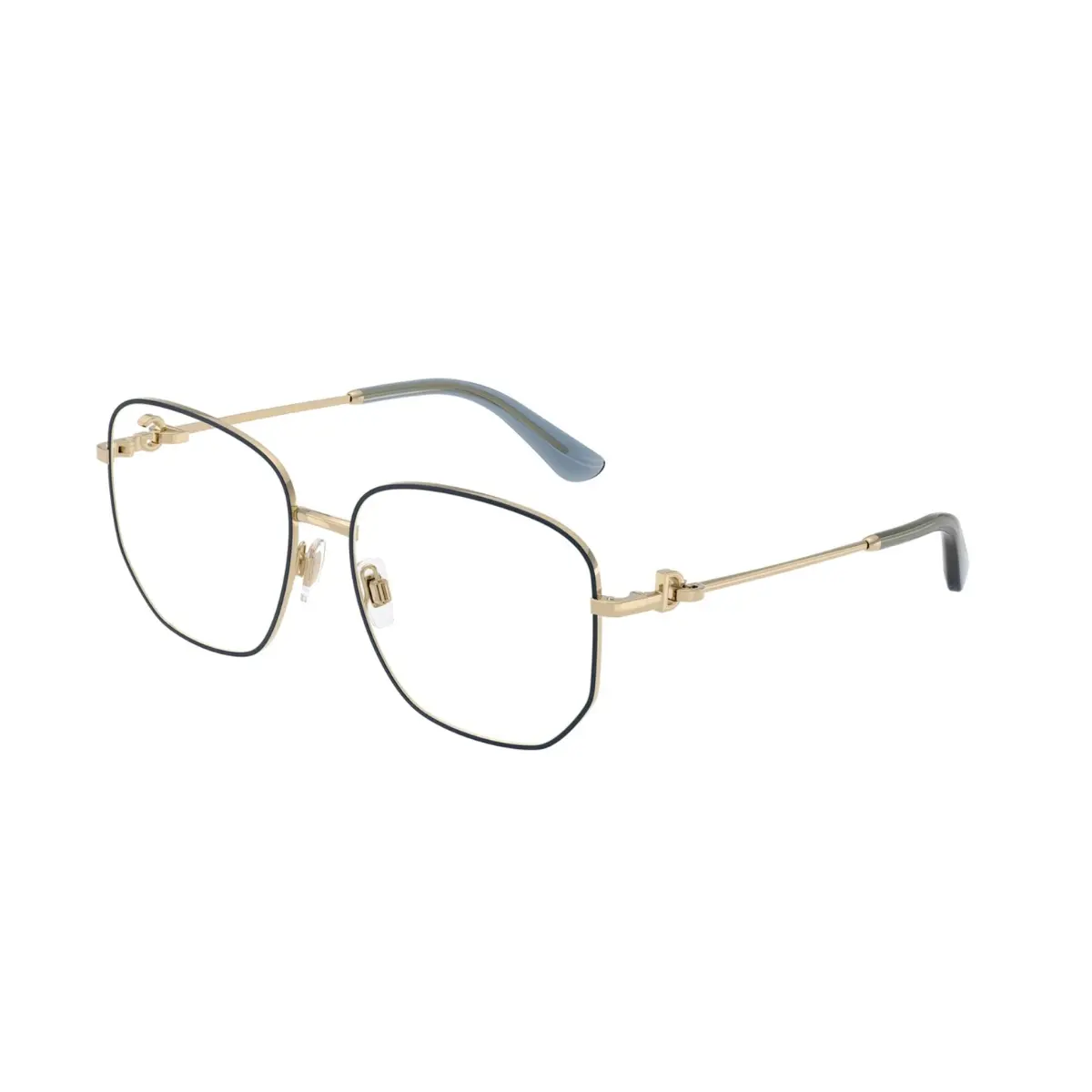 Óculos de Grau Dolce & Gabbana 0DG1356 488 57 Metal Dourado e Azul