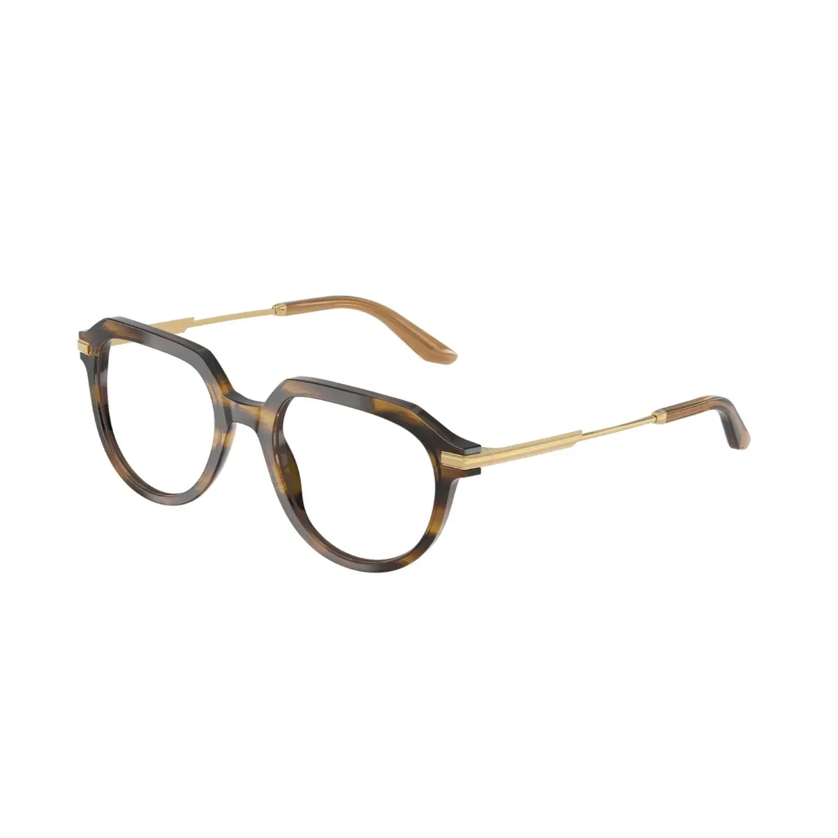 Óculos de Grau Dolce & Gabbana 0DG3402 3446 52 Acetato Marrom Mesclado